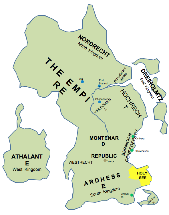 Map of the Empire - Terre Nouvelle - Michael Arram