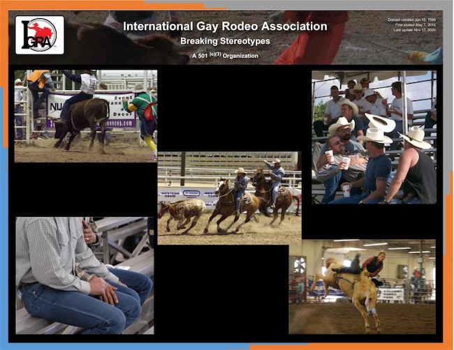International Gay Rodeo Association acknowledgemnt and link