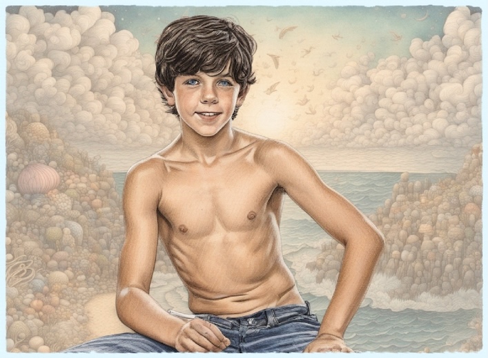 And there, on the shore, a figure waits. Lean and graceful, raven hair blowing in the breeze. Jacob. My Jacob.